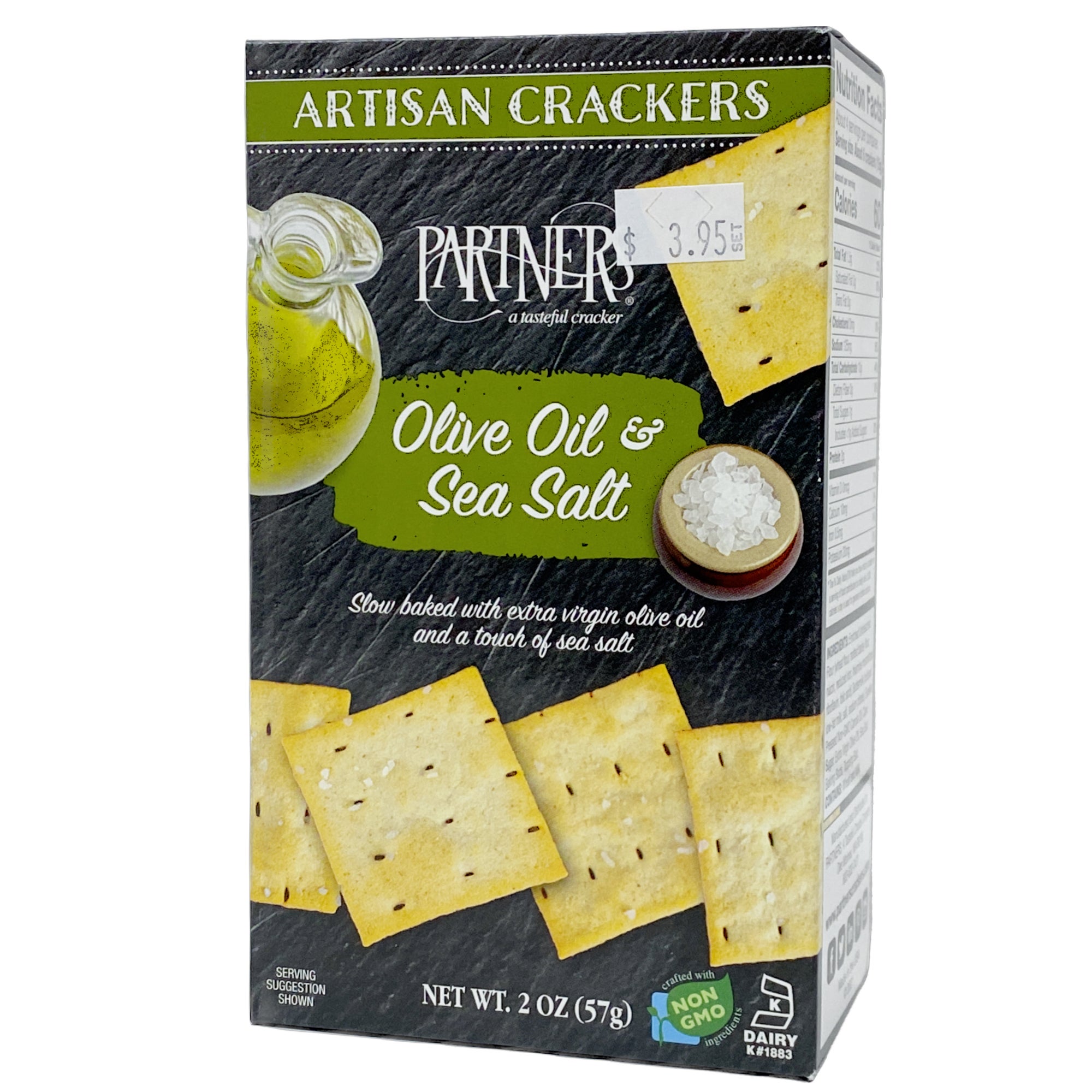 Partners Snack Crackers, Olive Oil Sea Salt, Artisan