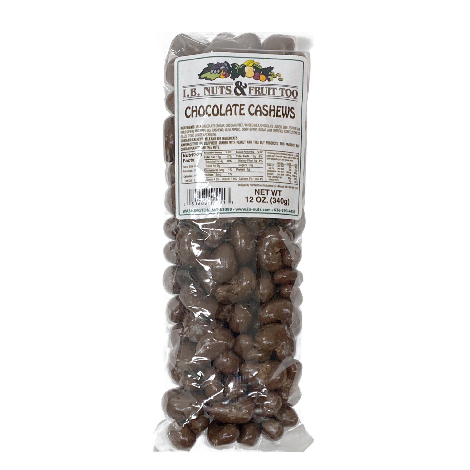 Chocolate Cashews 12oz IB Nuts Premier Gifting Solutions for All